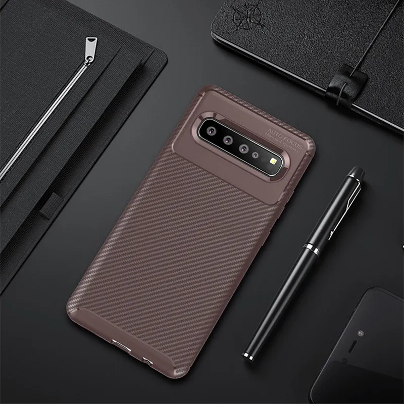 Углерода для задней панели телефона чехол s для samsung Galaxy S9 S10 плюс 5G Note 9 10 Pro Чехол J2 Core J3 J7 J4 J6 J8 A6 A7 A8 силиконовый чехол