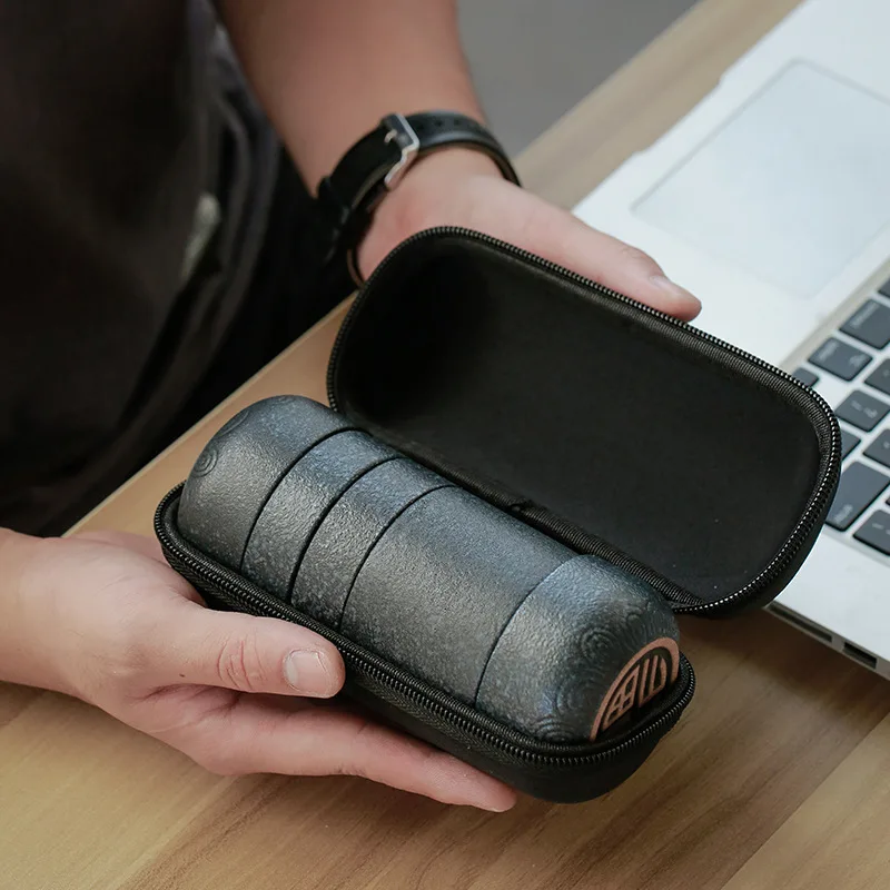 Yixing Фиолетовый Глиняный керамический дорожный чайный набор фильтр портативная