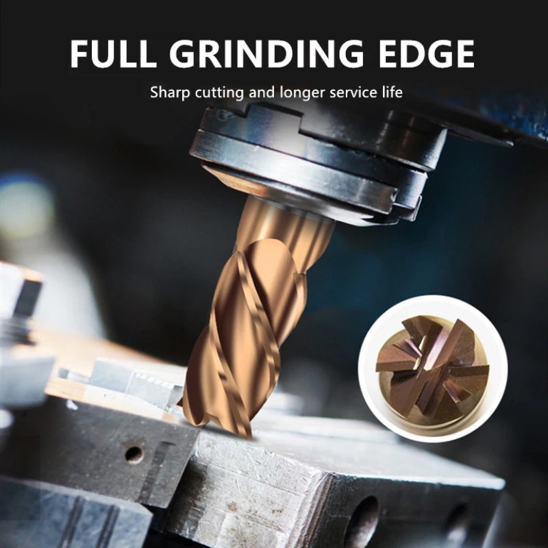 

Discount Price Tungsten Steel Cutting HRC50 4 Flute 1-14mm Alloy Carbide Milling Tungsten Steel Milling Cutter End Mill Fastship