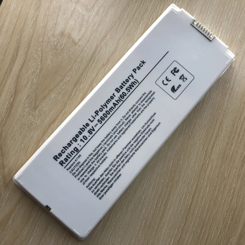 Белый аккумулятор для Apple MacBook 13 дюймов A1185 A1181 MA561 MA561FE/A MA561G/A MA254 59Wh бесплатная