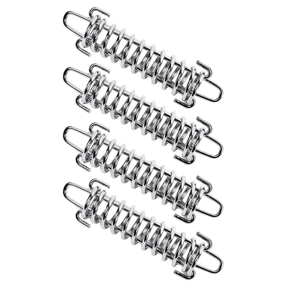 

1pcs Stainless Steel Wind Rope Buckle Spring Hook Buckle High Strength Steel Rope Buckle For Camping Equipemnt Tent Accessories