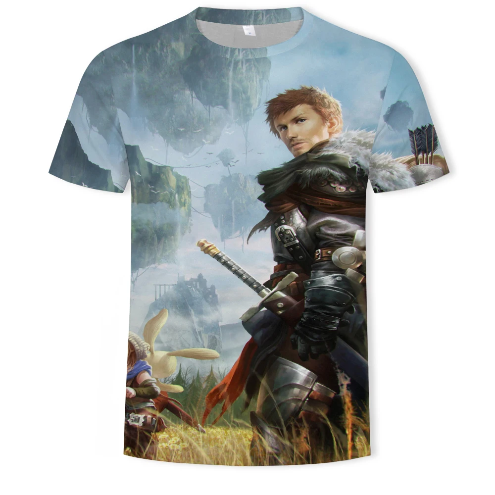 

2021 summer fashion new iron guards 3D printing pattern men's trend short-sleeved casual T-shirt apparel