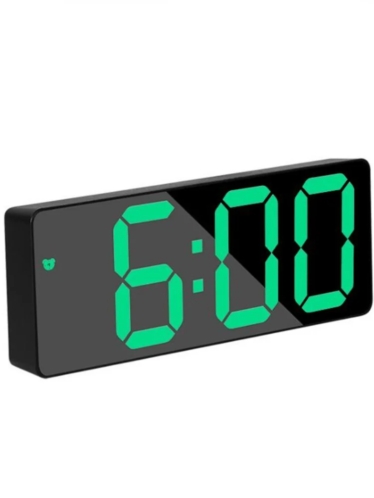 

Alarm Clock LED Digital Clock Voice Control Snooze Time Temperature Display Night Mode Reloj Despertador Digital