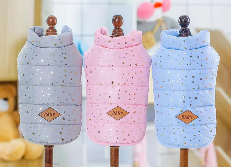 Зимняя одежда для маленьких и средних домашних животных теплое пальто собак