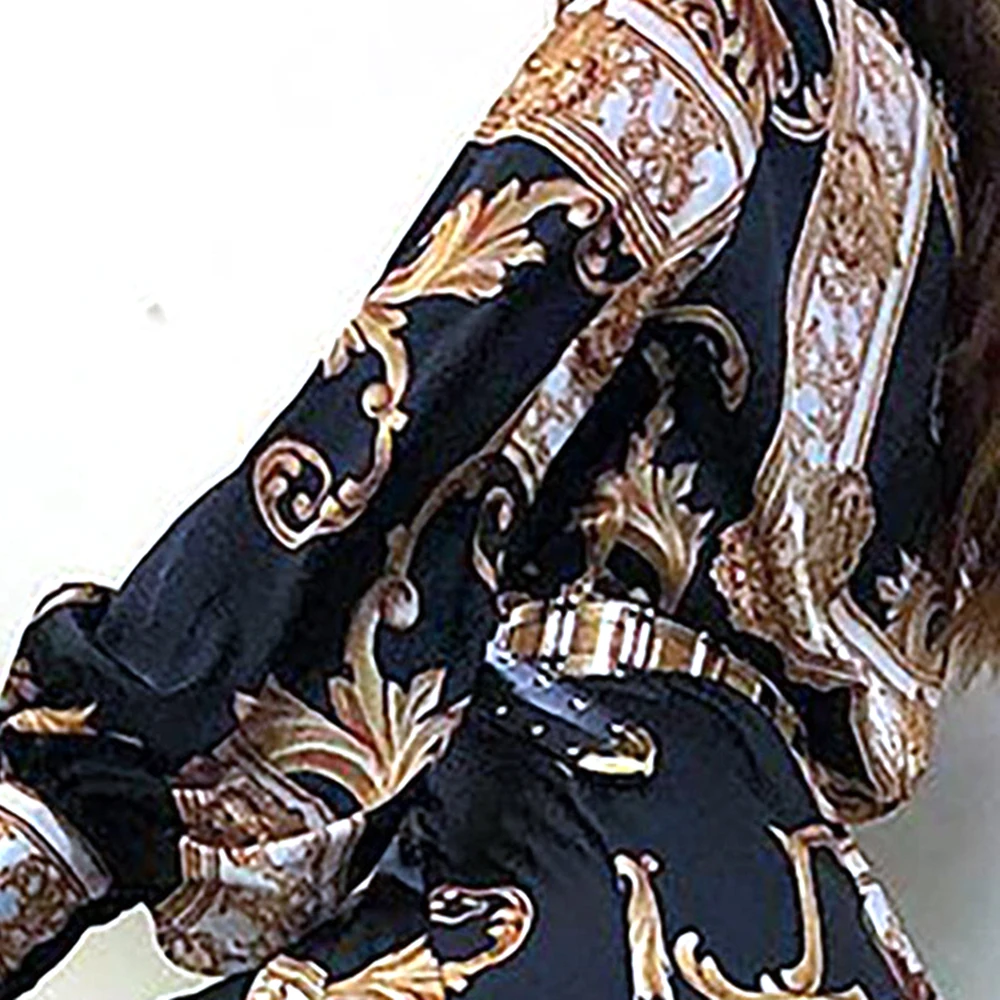 Спереди короткое сзади длинное платье с поясом для женщин цветочный принт Винтаж