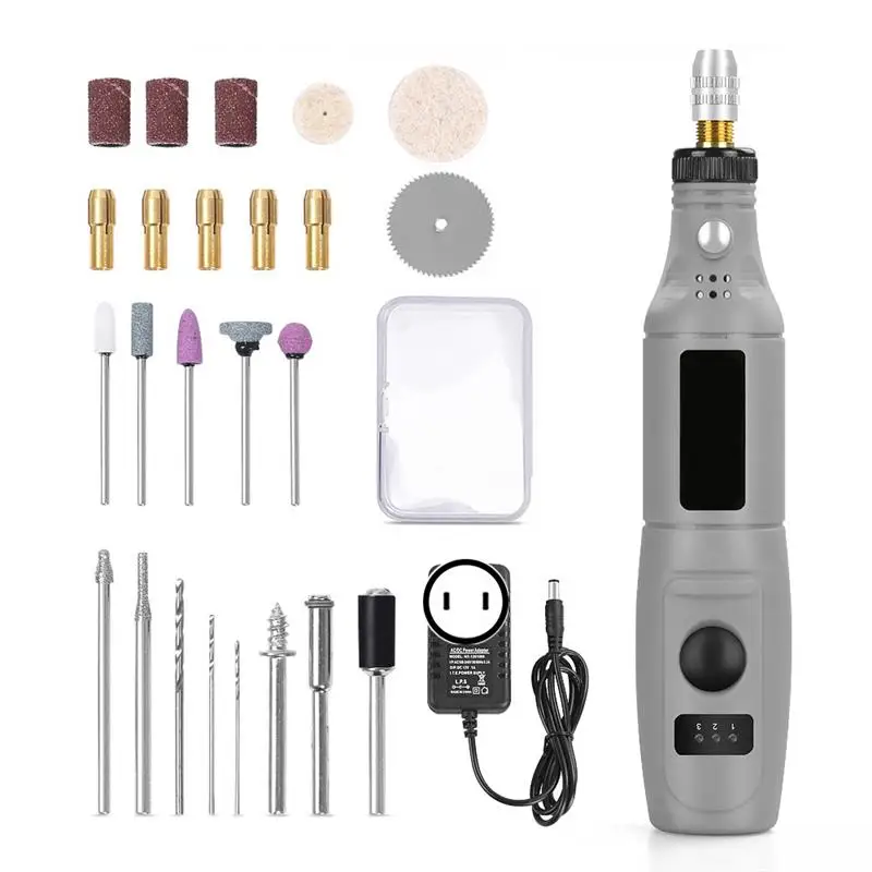 

26 шт., электрическая мини-машинка для гравировки, 100-240 В