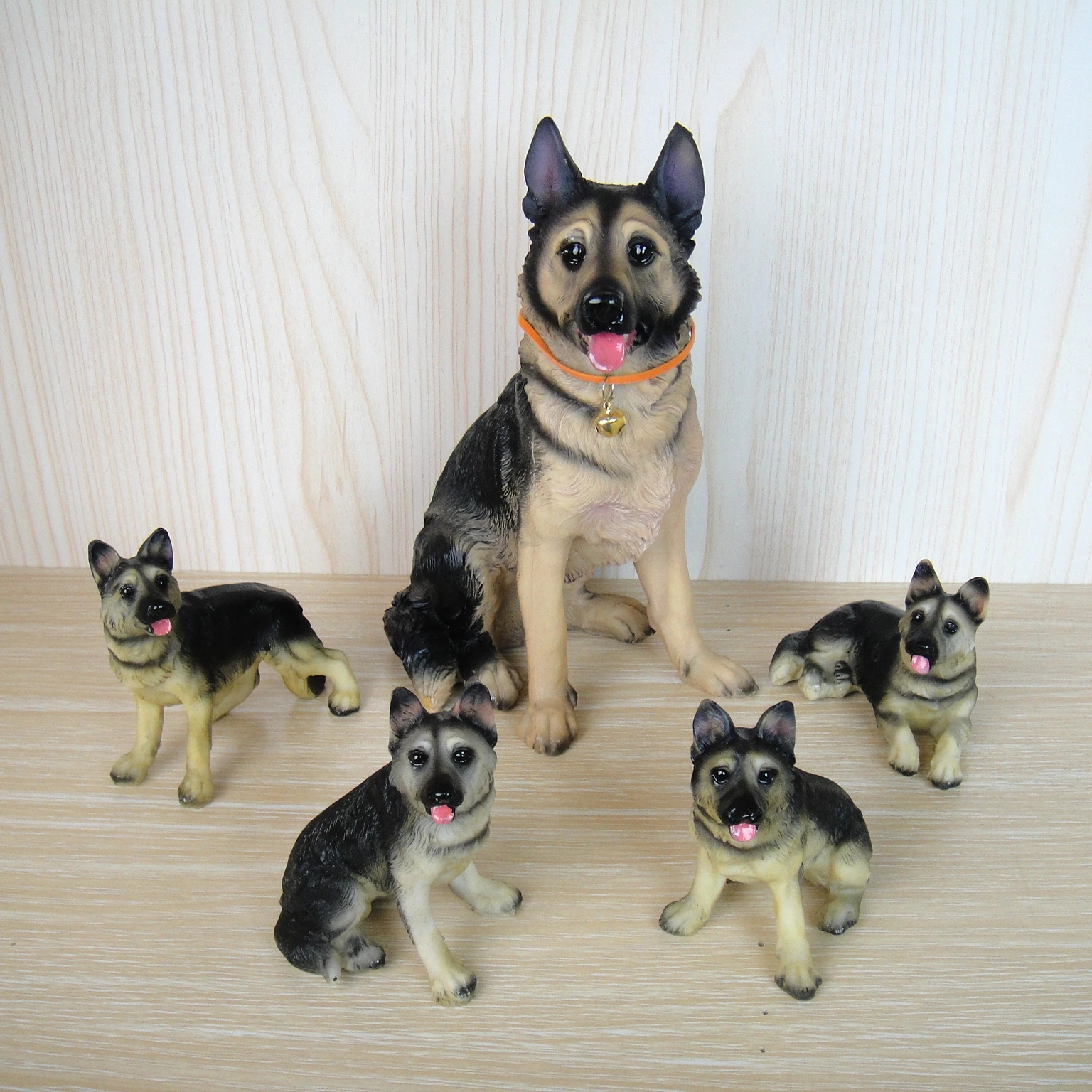 Настольная кунинговая собака милая немецкая овчарка сказочный сад миниатюрные