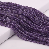 small beads natural amethysts beads 2 3 4mm faceted loose beads for jewelry making diy bracelet necklace accessories 38cm