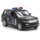 1:32 Rover полицейский автомобиль Range, высококлассная модель автомобиля из сплава, игрушка для мальчика с открытой дверью, модель автомобиля E79