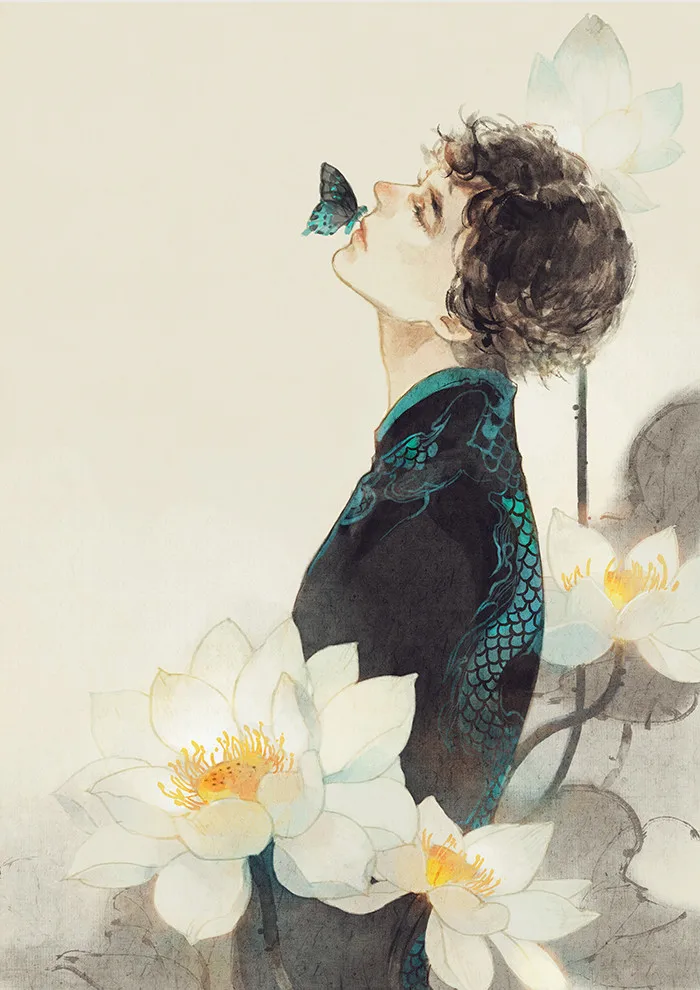 

Mian Lang Personal Art Collection Book Chinese Comic Book Anime Illustration Artwork Watercolor Painting Collection Book