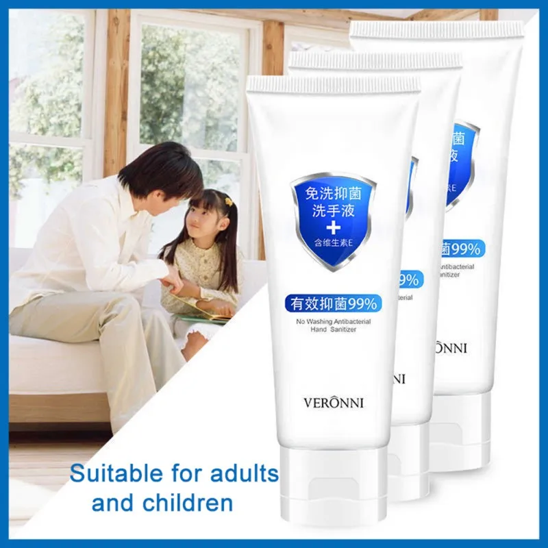 60 мл миниатюрный антисептик для рук гель анти бактерии без Дезинфекция воды