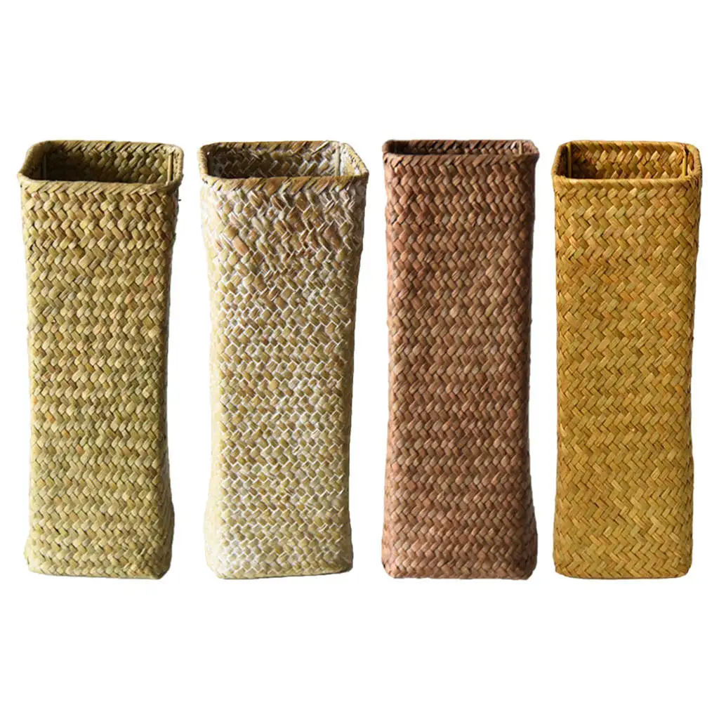 

Корзина ручной работы для хранения морских водорослей ваза для сушеных цветов горшок для цветов корзина для домашнего стола декоративный ц...