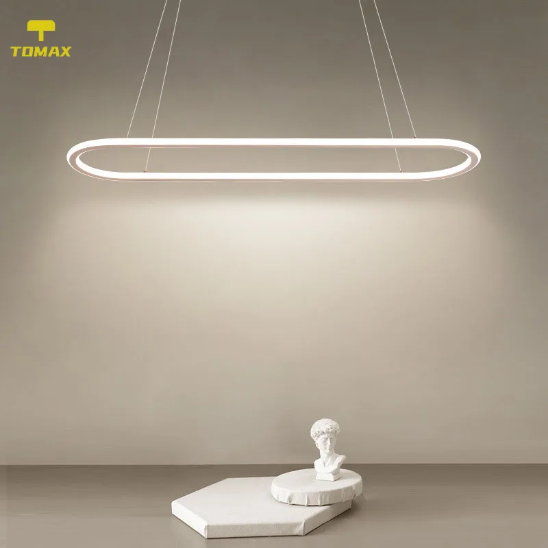 

Modern LED Long Dining Table Lamp Coffee Shop Bar Pendant Lights for Room 90CM Dimmable Hanging Lamp Fixture