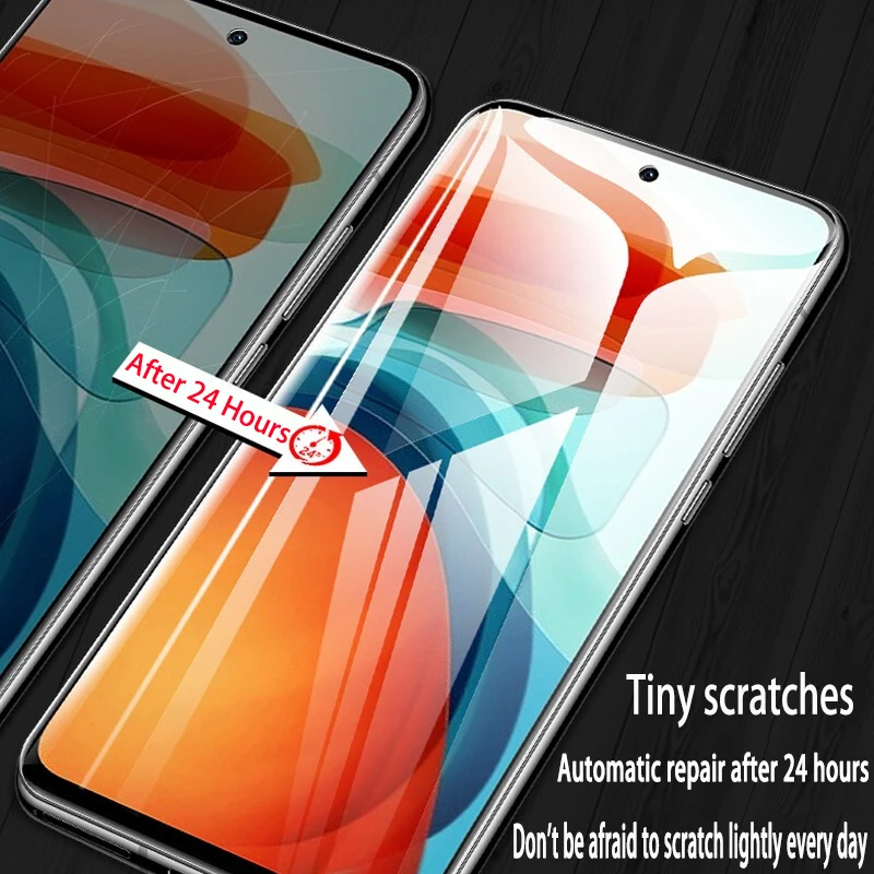 2in1 Hydrogel Film For Xiaomi Redmi Note 10 9 8 Pro 9S 7 6 S T Screen Protector 8T K30 9A 9C 8A 7A 10X K40 Pro 5G Not Glass Film