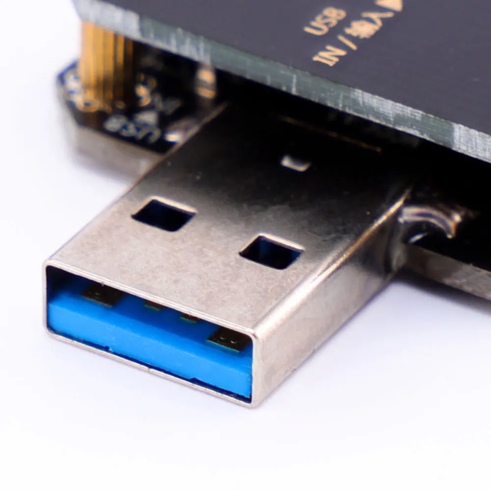 

1Pc USB Voltmeter Ammeter with TYPE-C Color Screen PD Fast Charging Power Monitor without BT (Black)