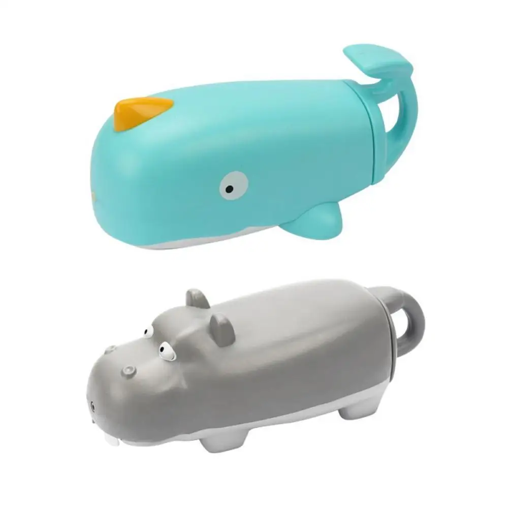 Kids Cute Whale Hippo Pull Out Water Summer Outdoor Pool Beach Play Toy