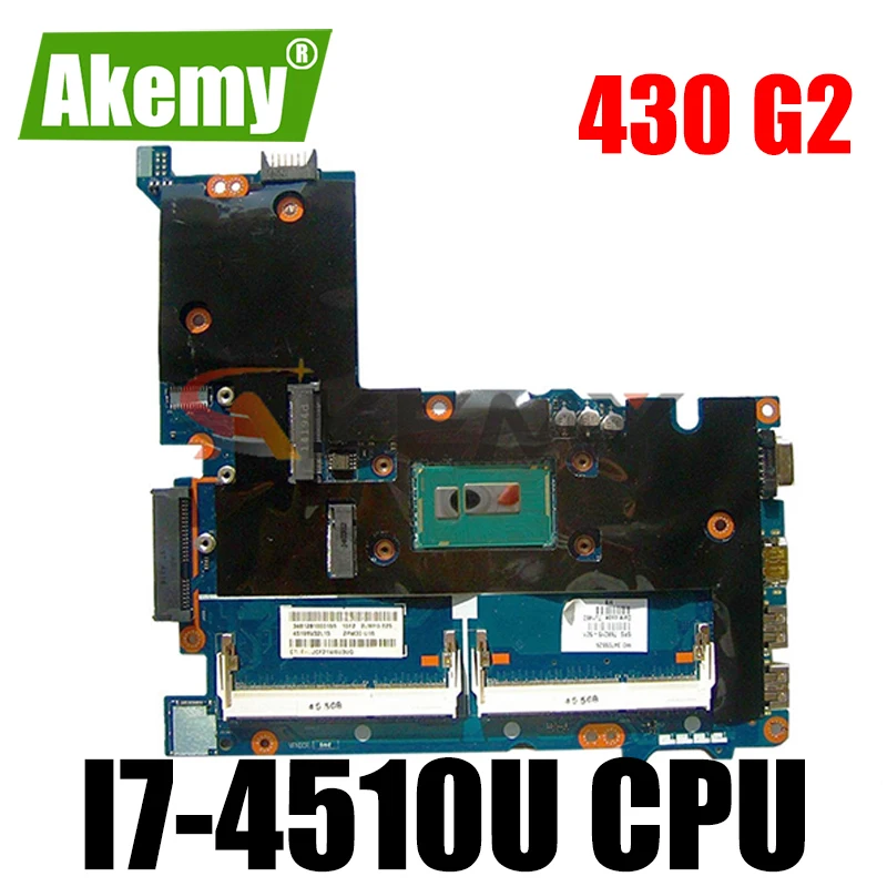 

Akemy New FOR HP ProBook 430 G2 Motherboard i7-4510U 768218-001 768218-501 768218-601 LA-B171P Tested working free shipping