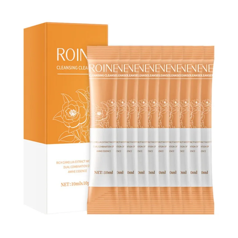 

10pcs Facial Cleanser Hydrating Moisturizing Makeup Remover Skin Brightening Face Washing Cleansing Lotion