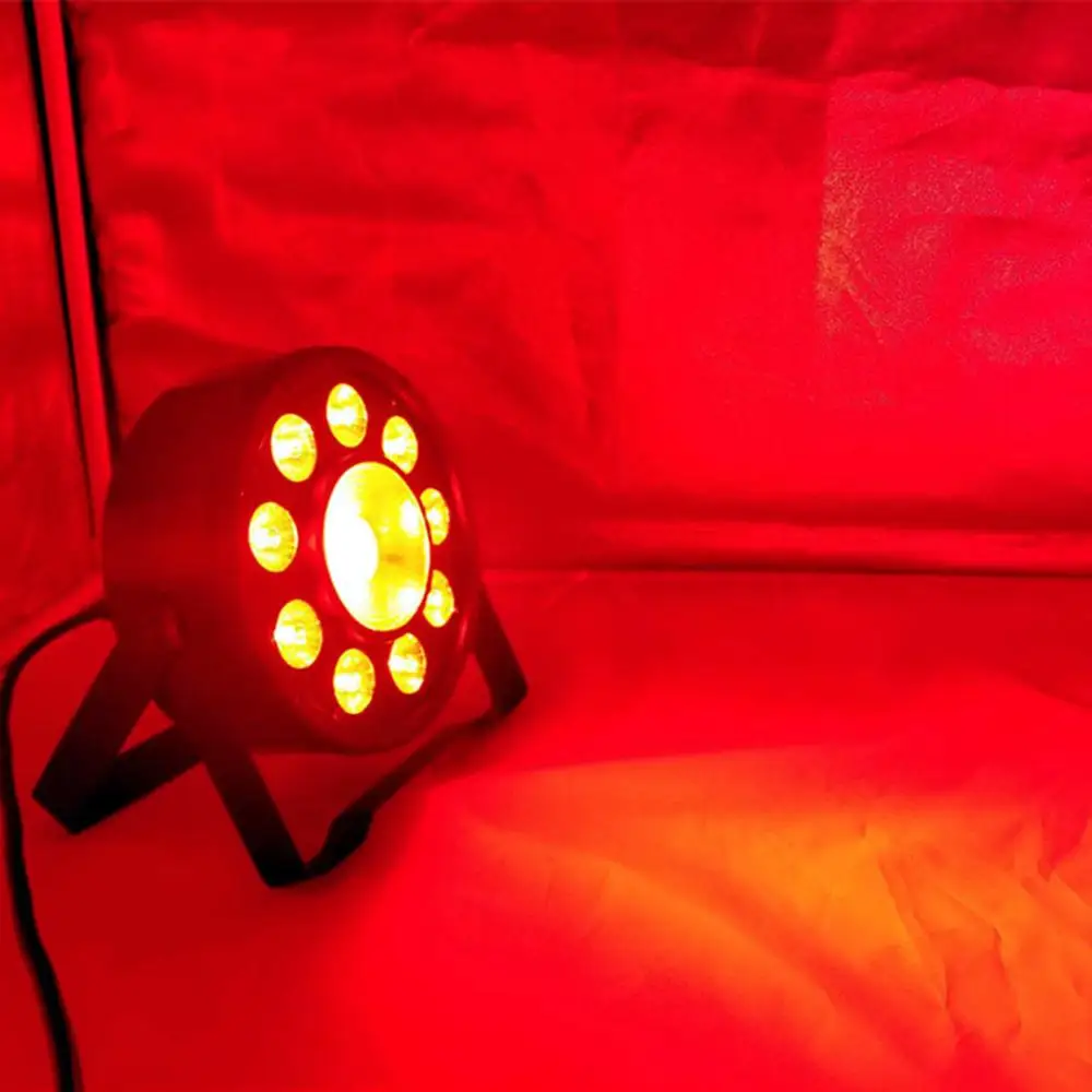 Светодиодный плоский par 9x10 Вт+ 30 Вт Светодиодный светильник для дискотеки RGB 3в1 светодиодный светильник сценическая световая установка диджея dmx светодиодный PAR 54 вечерние светильник s in bar