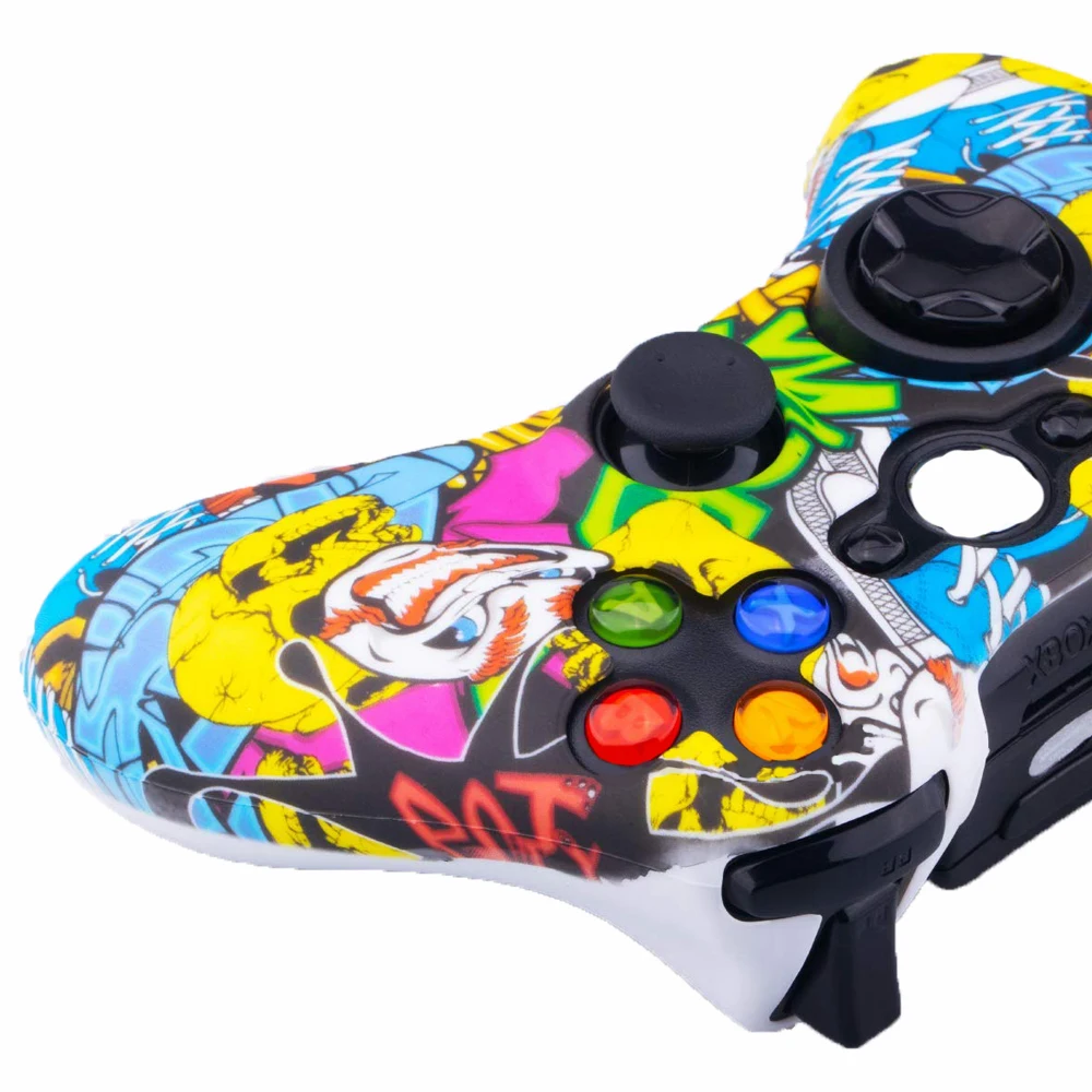 ZOMTOP защита для переноса воды с принтом кожи для Microsoft Xbox 360 проводной/беспроводной контроллер силиконовый чехол Крышка крышки