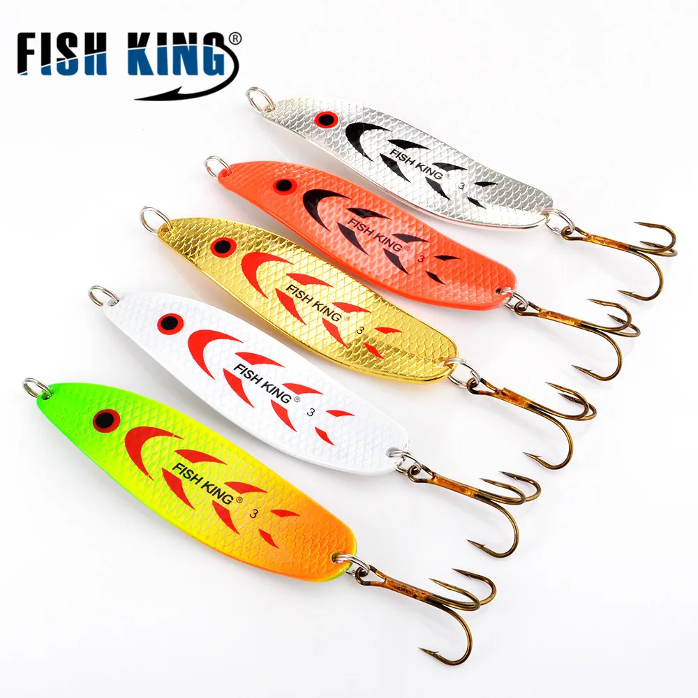 FISH KING 20 г 30 металлическая рыболовная приманка жесткая ложка для рыбалки