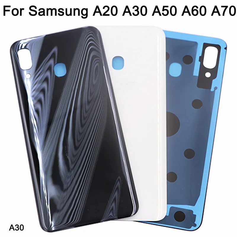 10 шт. для samsung Galaxy A20 A30 A40 A50 A60 A70 задняя крышка батареи Задняя стеклянная корпуса с