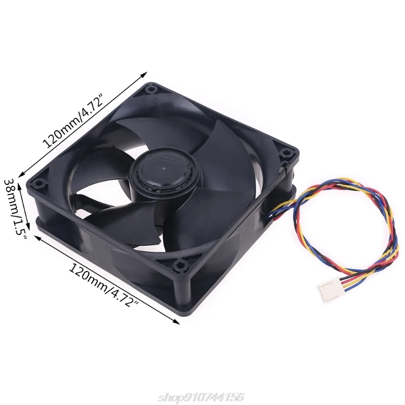 W12E12BS11B5-57 для Nidec 12038 DC12V 1.65A PWM охлаждающий вентилятор (12 см) 6000 об/мин Ant S7 S9 4 провода