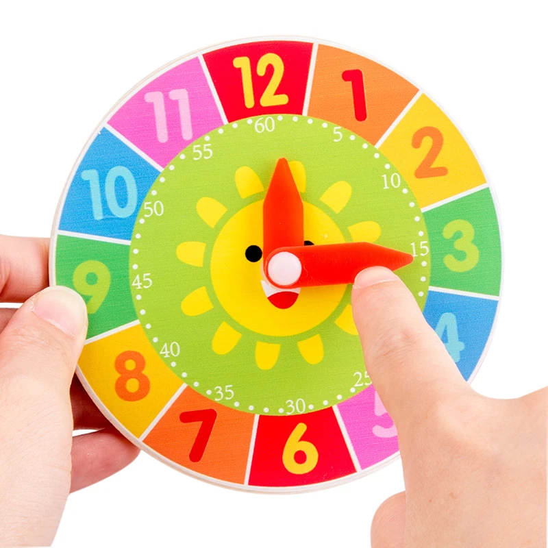 

Montessori Toys Educational Wooden Materials for Children Intelligence Early Learning Preschool Teaching Aids Cognition Clocks