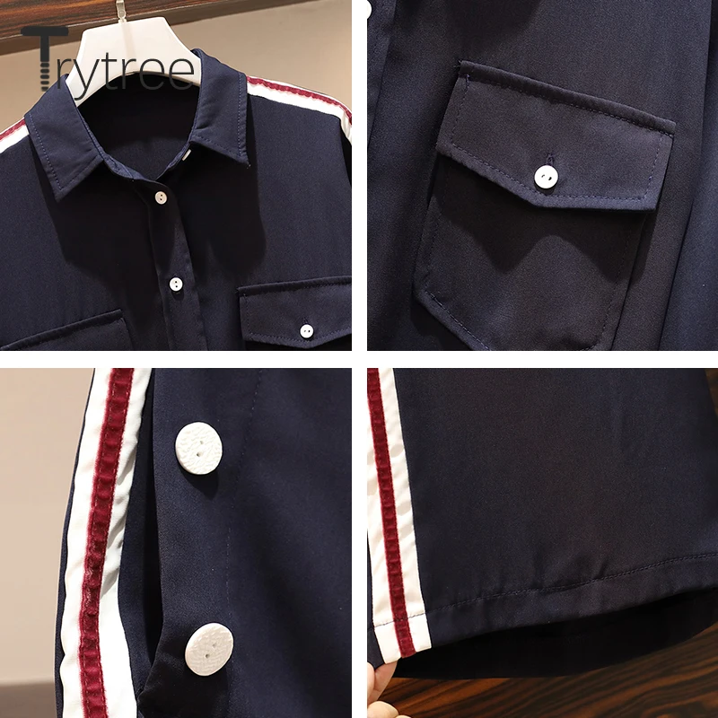 Trytree комплект из двух предметов для осени и зимы повседневный однобортный Топ с