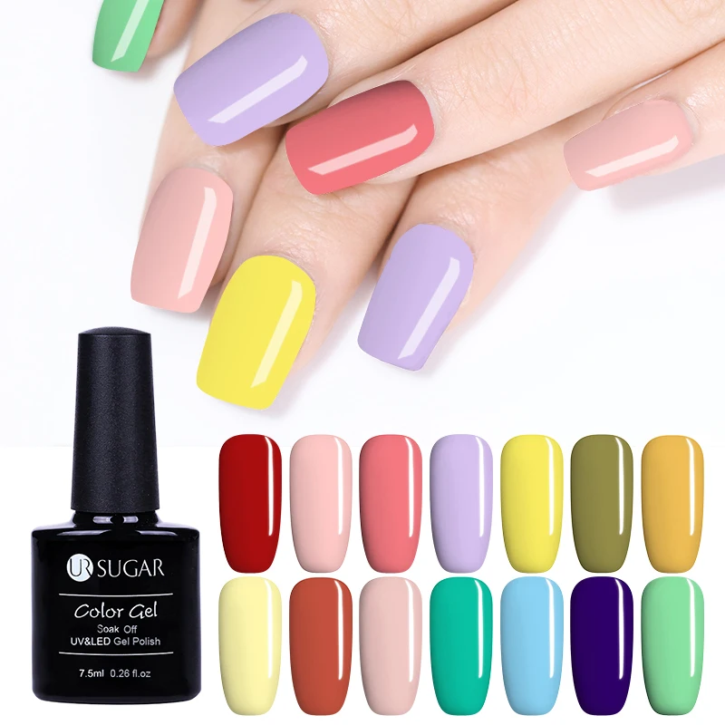 UR SUGAR стеклянная бутылка для геля лак ногтей матовый эффект впитывающий УФ