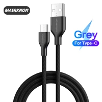 maerknon usb type c cable qc 3 0 3a fast charging for xiaomi samsung oneplus huawei data cord usb type c charger usb c cable