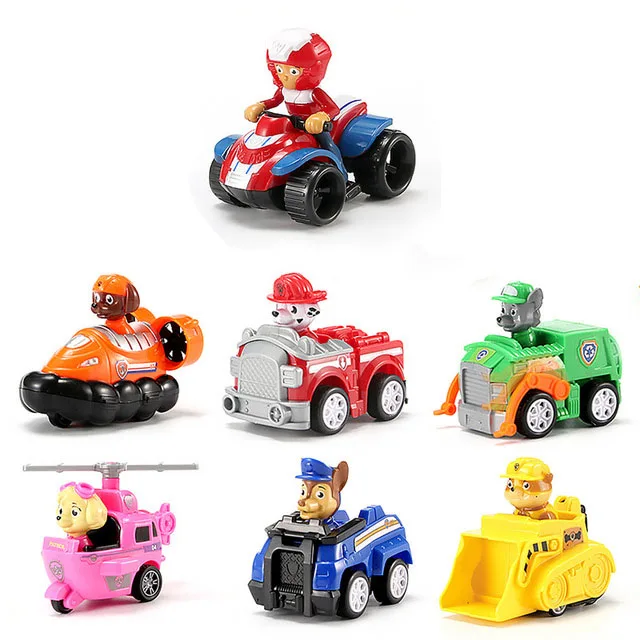 Paw Patrol Toys Set игрушечный автомобиль игрушки собака вертолет самолет Everest вытяните