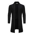 Кардиган Мужской Хлопковый, однотонный, теплый, на осень и весну