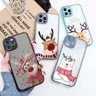 Модный Рождественский чехол с оленем для Xiaomi Mi 11 10T Ultra Pro Lite Redmi Note 10 7 8 9 Pro 10S K20 K40, противоударный чехол