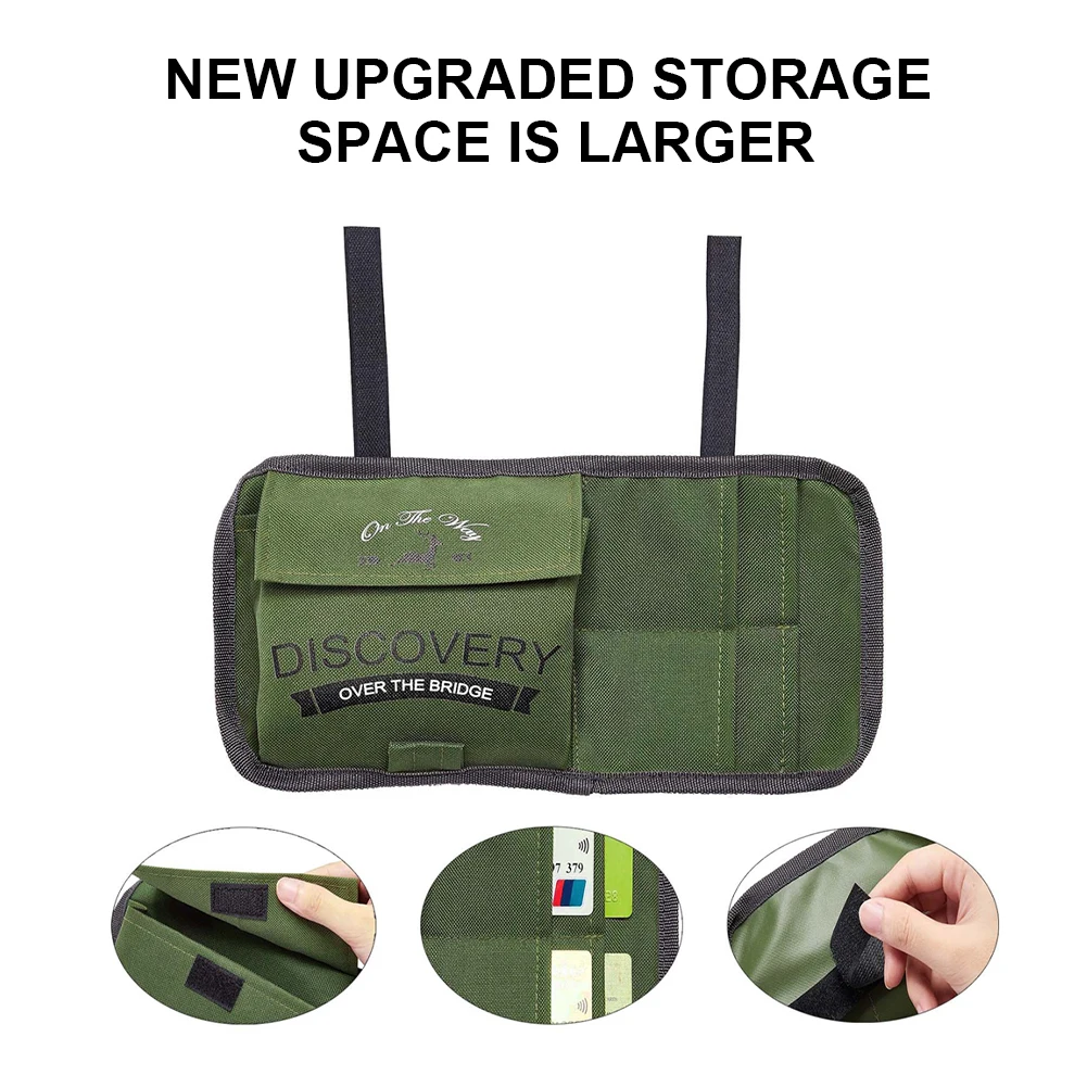 

Car Sun Visor Organizer Auto Interior Accessories Pocket Organizer Pouch For Cards, Pens, Sunglasses Holder