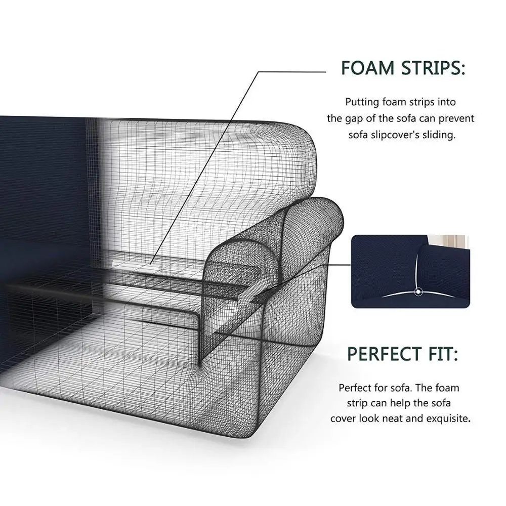 Качественный водоотталкивающий чехол для дивана универсальный эластичный