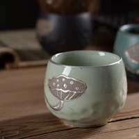 kung fu tea cup single cup ceramic master cup teacup handmade cool vintage coarse pottery tea cup small tea cup tea bowl teacups