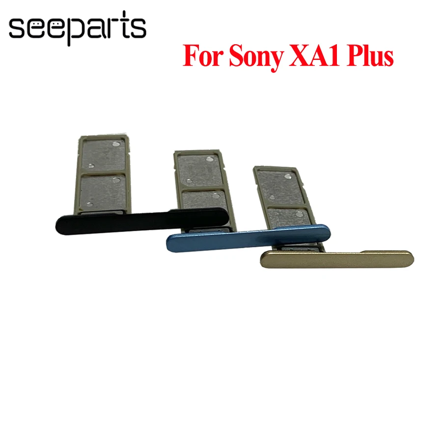 

Держатель лотка для Sim-карты для Sony Xperia XA1 Plus, лоток для карт, держатель, адаптер, запасные части для Sony XA1 Plus, лоток для Sim-карты