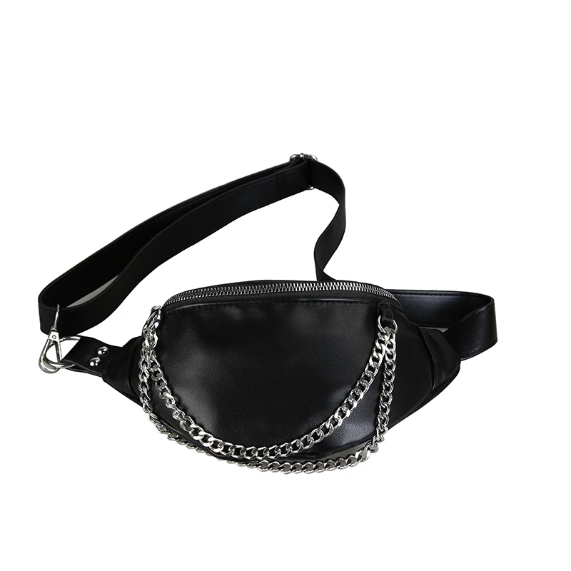 

Women Fanny Pack Girl Leather Chest Bag for Women Branded Luxury Ladies Waist Pack Lady Chain Travel Shoulder Purses