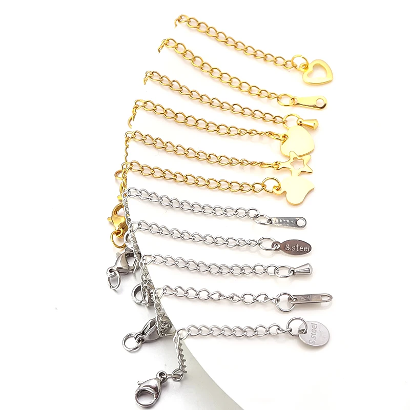 Цепочка-удлинитель для бижутерии из нержавеющей стали 50 мм 10 шт./партия - купить