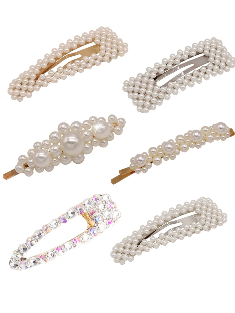 Ins1Set/PC модная жемчужная заколка для волос, заколки для волос для женщин, милые стильные заколки для волос, сплав, BB, заколка для волос, аксессуары для волос для девушек и женщин