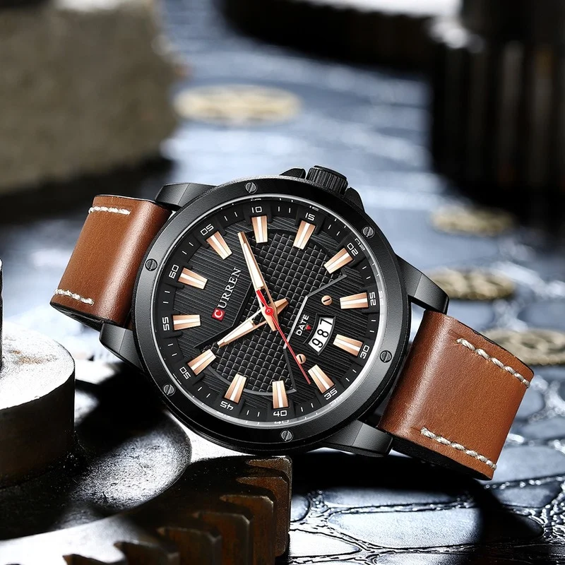 

New Arrivals Curren Watches for Men Luxury Brand Fashion Casual Quartz Wristwatch Leather Strap Business Clock Male Watch Men