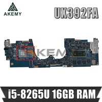 ux392fa mainboard for asus zenbook s13 ux392fa ux392fn ux392f ux392 laptop motherboard with i5 8265u cpu 16gb ram tested full