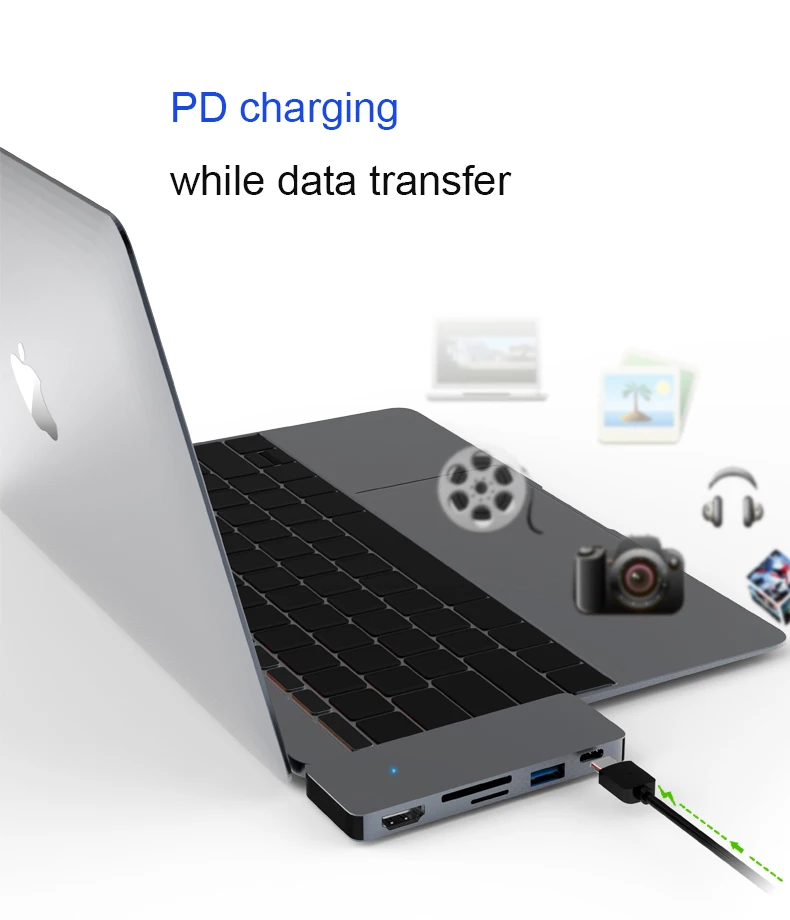 usb c разветвитель 2 шт./лот HDMI док станция 3 * 0 sd карта micor displaylink|Док-станции для