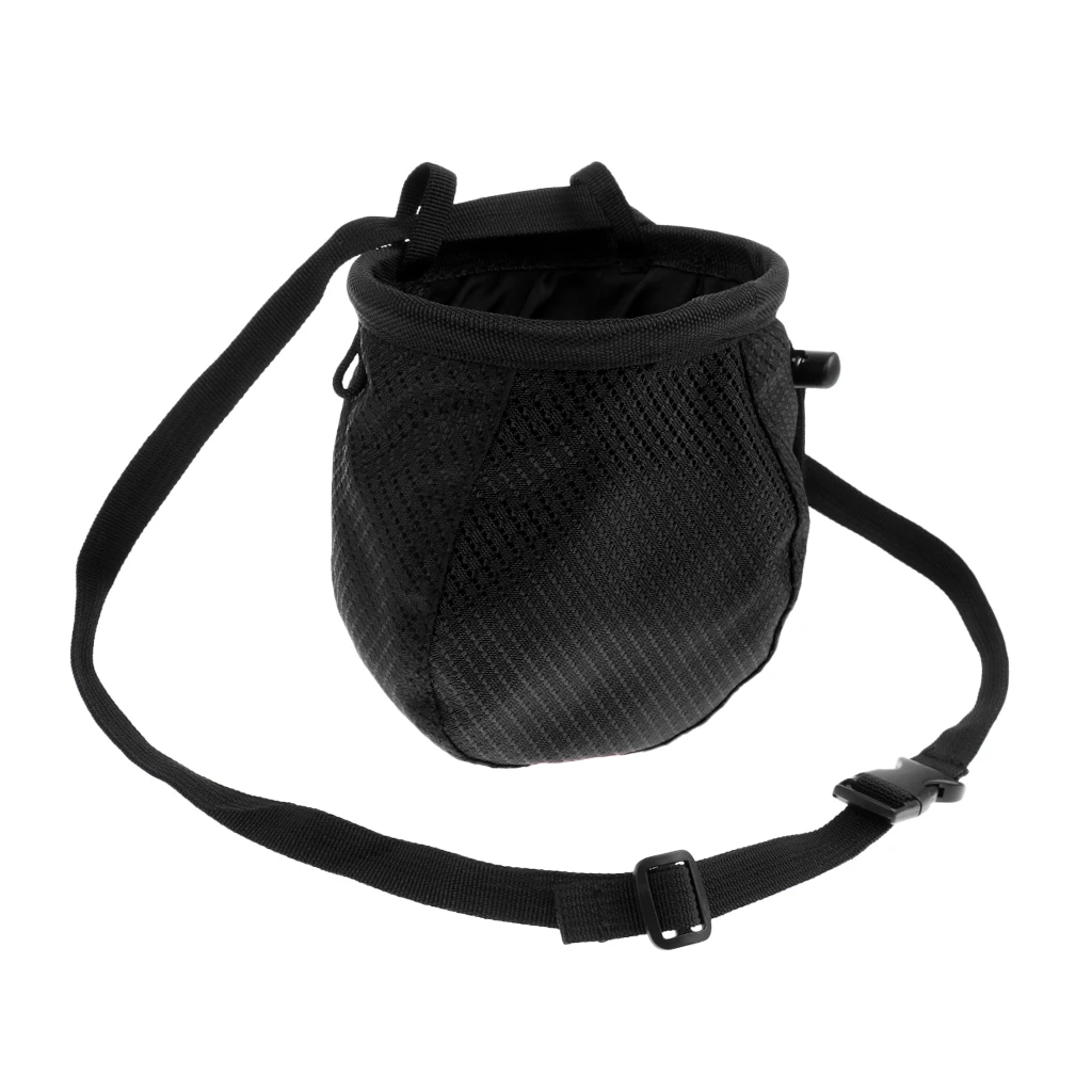 

Rock Climbing Chalk Bag With Waist Belt & Drawstring Closure