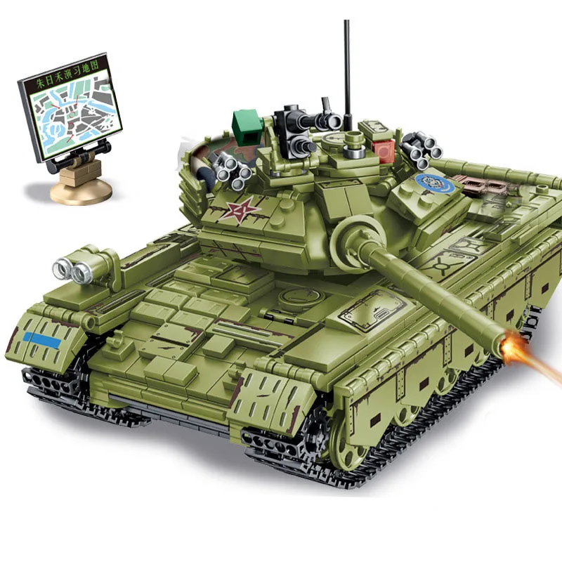 Sembo модель военного танка Panzer строительные блоки WW2 армейский грузовик солдаты