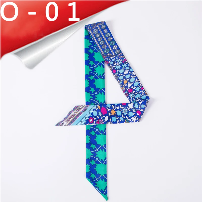 Женский шарф для волос Новый ободок роскошный саржевый небольшой Шелковый с