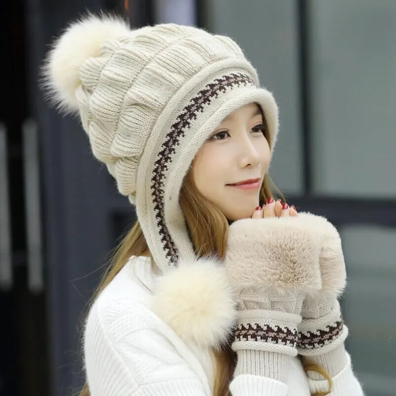 

Winter Hat Female Autumn and Winter Fashion Women's Female Toe Cap New Warm