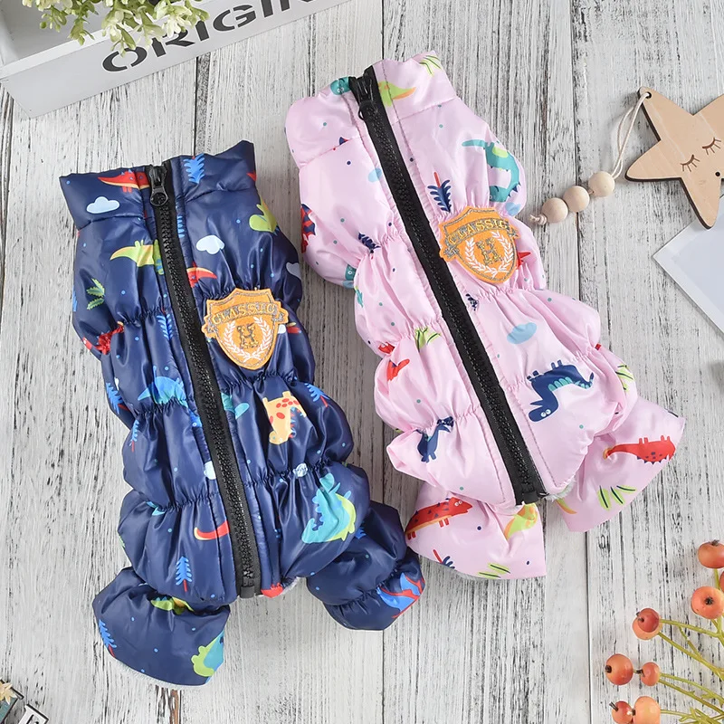 

Winter Dog Jumpsuit Overalls Small Breeds Dog Costume Pet Warm Clothes for Small Dogs