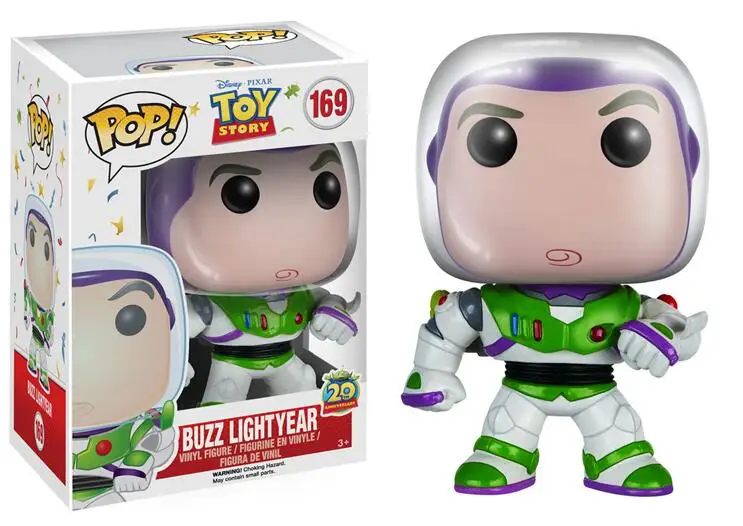 Box FUNKO POP TOY STORY 4 Buzz Lightyear Woody Hamm Buzz REX винил Фигурки Коллекция модель игрушки для детей - Цвет: Box